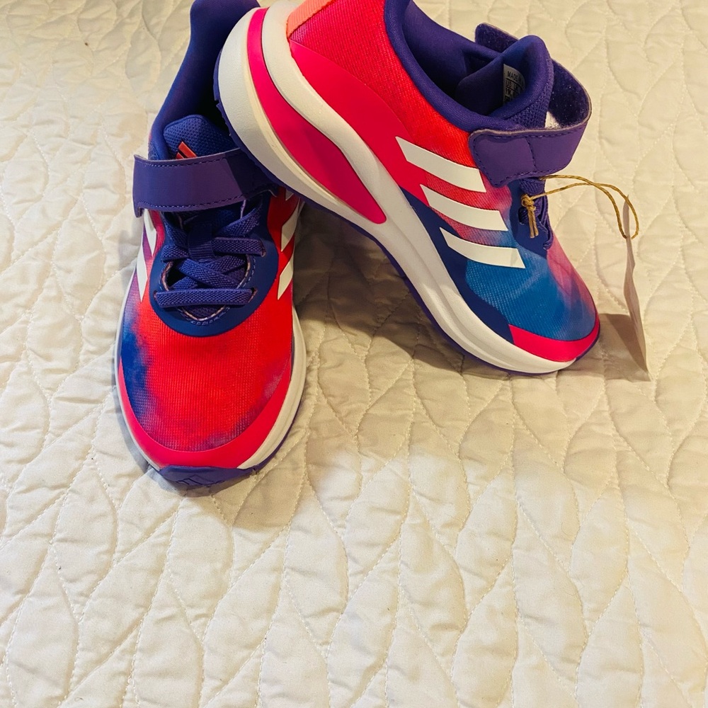 adidas Kids' Red and Purple Sneakers